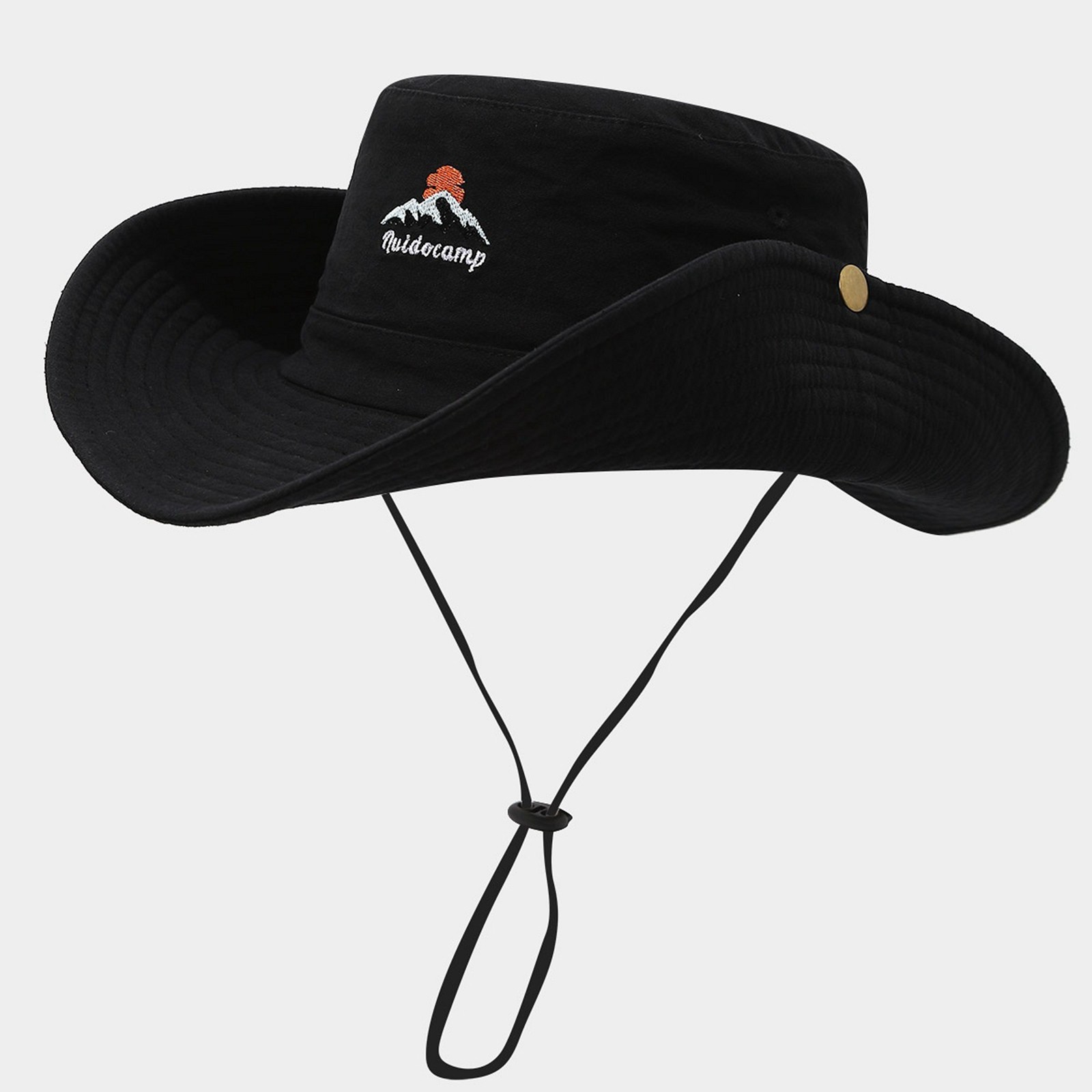 thumbnail image 2 of Sombrero vaquero unisex para el sol: gorra de pescador de ala ancha para senderismo y acampada, 2 of 4